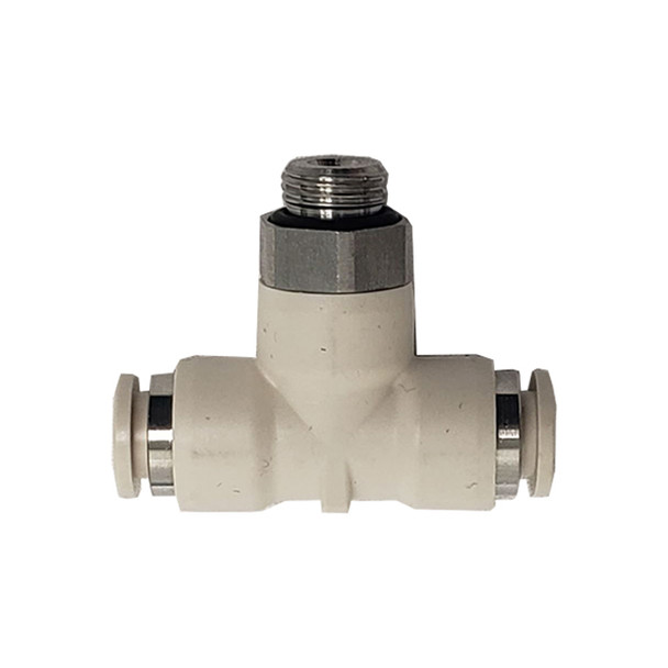 De Jong Duke 4XSL035 Push-In T Fitting 1/8 Tube x 6 MM SL, DJ4XSL035