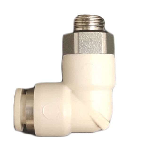 De Jong Duke 4KPF027 Push-In Elbow Fitting 1/8 Tube x 6 MM SL, DJ4KPF027