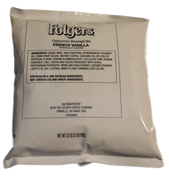 Folgers French Vanilla Cappuccino Mix 2 Lbs.