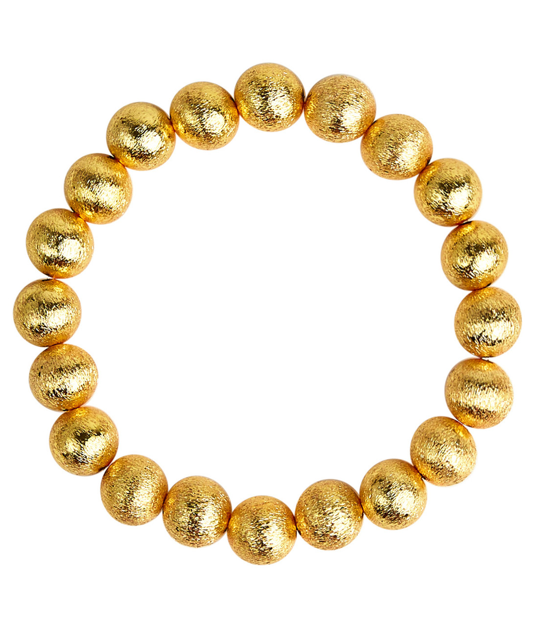 Georgia - Gold Beaded Bracelet - 14mm Beads
