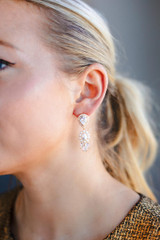 Lisi Lerch Liza - Pearl & Rhinestone Drop Earring - Amy Littleson Collection  