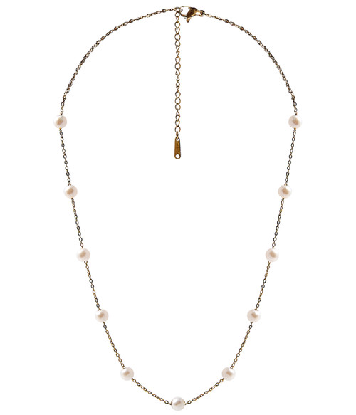 Lilly  - Pearl and Gold Necklace Belle of the Ball
