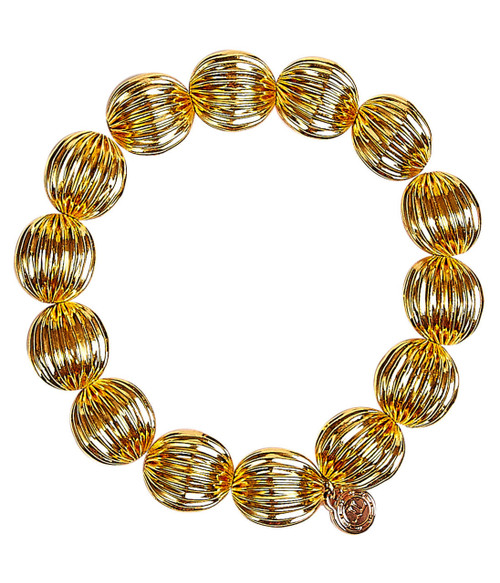 Lisi Lerch Parker - Gold Beaded Bracelet 