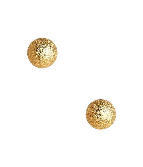 Georgia Brushed Gold Small Stud Earring 