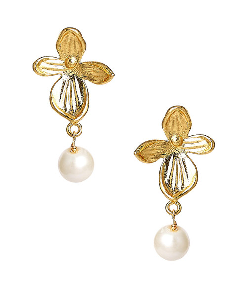 Lisi Lerch Large Limelight Pearl Drop Stud - Earrings - Belle of  the Ball 