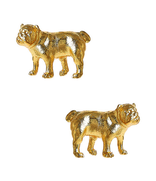 Lisi Lerch Bulldog Stud - Gold Earring  