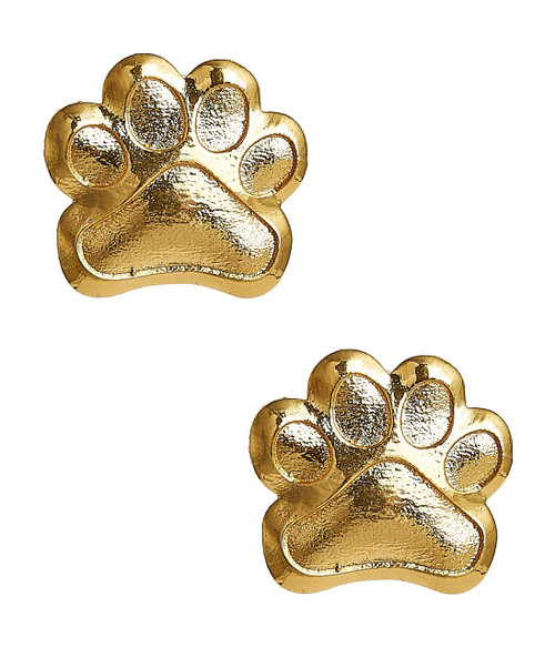 Lisi Lerch Paw Print Stud - Gold Earring  