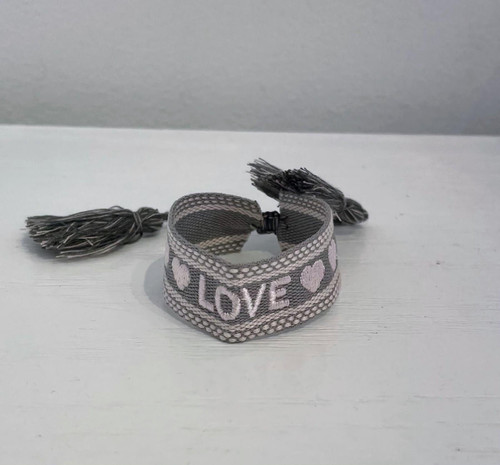  Threaded Bracelet - Grey - LOVE - Sample Sale - Final Sale 