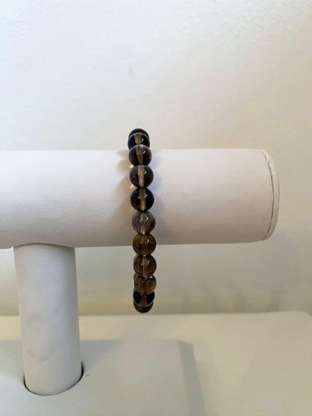  8mm Brown Quartz Bracelet- Sample Sale -  Final Sale 