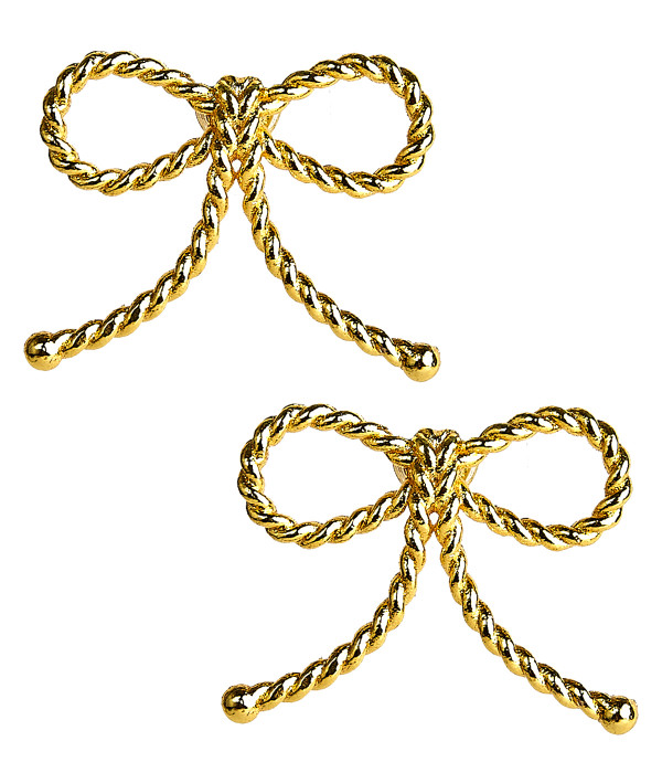 Roped Bow - Earrings Roped Bow - Earrings