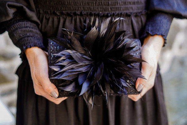 COCO - Feather Clutch