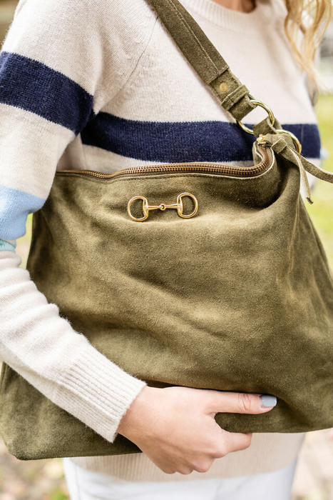 Finley Tote - Olive - Snaffle
