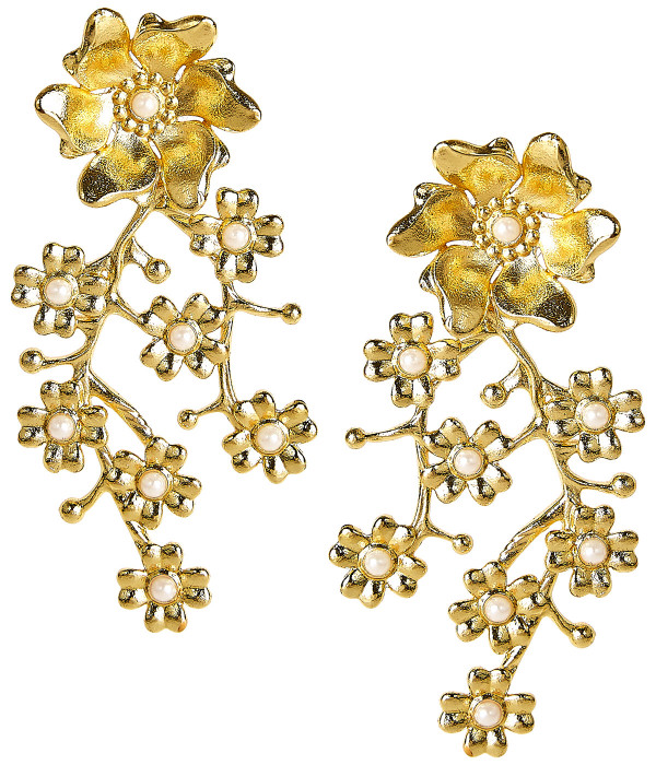 Daphne - Pearl & Gold - Earrings