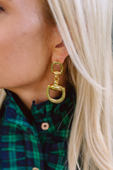 Horsebit - Gold Earrings
