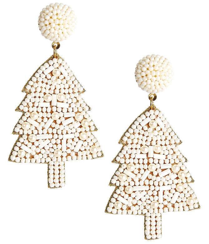 Christmas Tree Pearl - Earrings