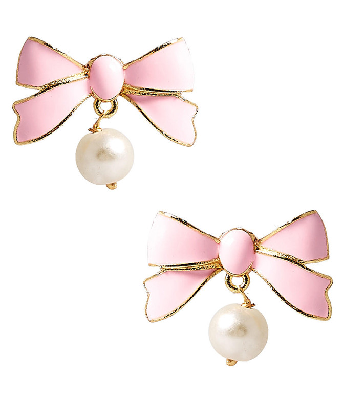 Lisi Lerch Enamel Bow Earring - Belle of the Ball 