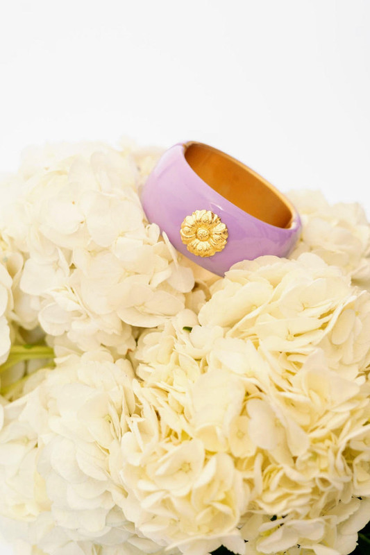 Lisi Lerch Narrow Cuff Bracelet in Lavender 