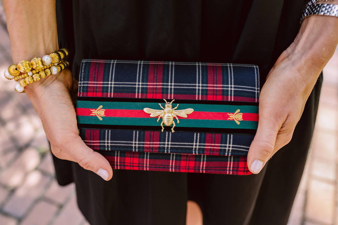 Lisi Lerch  Ruby Plaid Clutch - Fall 2023 Options 