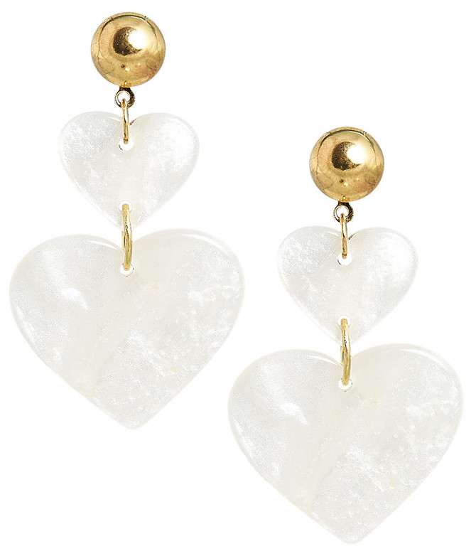 Lisi Lerch Rosie - Acrylic Heart Earring 