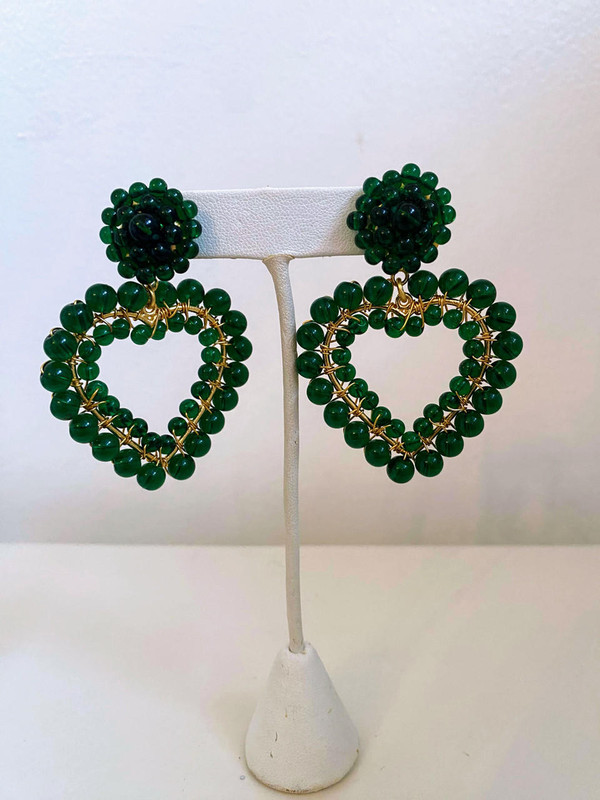  Emerald Roxy Earring - Sample Sale -  Final Sale 