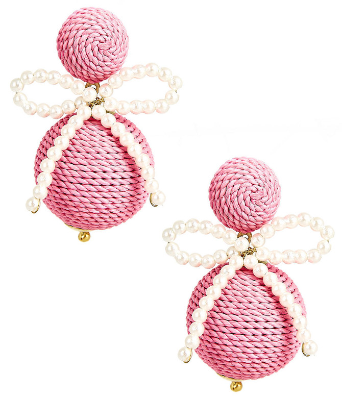 Lisi Lerch Sullivan - Fabric & Pearl Earrings - Sarah Weisbrod Collection 