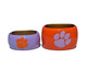 Lisi Lerch Large Cuff - Orange - Lavender Paw Print  