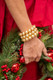 Lisi Lerch Georgia Beaded Bracelet Stack  - 3 - 14mm All Gold Bracelets 