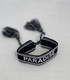  Threaded Bracelet - Black - Paradise - Sample Sale - Final Sale 
