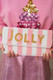 Lisi Lerch Light Pink and White Striped Jolly  - Beaded Clutch - Sample Sale Final Sale 