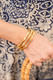 Lisi Lerch Lucy - 3 Gold Bracelet Stack - Bamboo Acrylic 