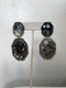  Grey and White Acrylic Earring - Sample Sale -  Final Sale 