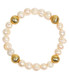 Lisi Lerch Sarah Stack - Georgia Beaded Bracelet Stack  - 2 Freshwater Pearl 10mm and 1 - 10mm - Sarah Weisbrod - WS 