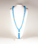 Beaded Tassel Necklace - Turquoise