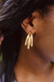 Addison - Brushed Gold Hoop Earring