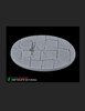 GreenStrawberry WG002-28-30 - 3x Zombie Graveyards Bases - oval 90mm
