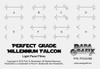 Paragrafix PGX225 - 1/72 Perfect Grade Falcon Photoetch Set For Bandai 216384