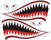 BECC SHARKS01 - Sharks Teeth & Eyes Vinyl detailing sheet