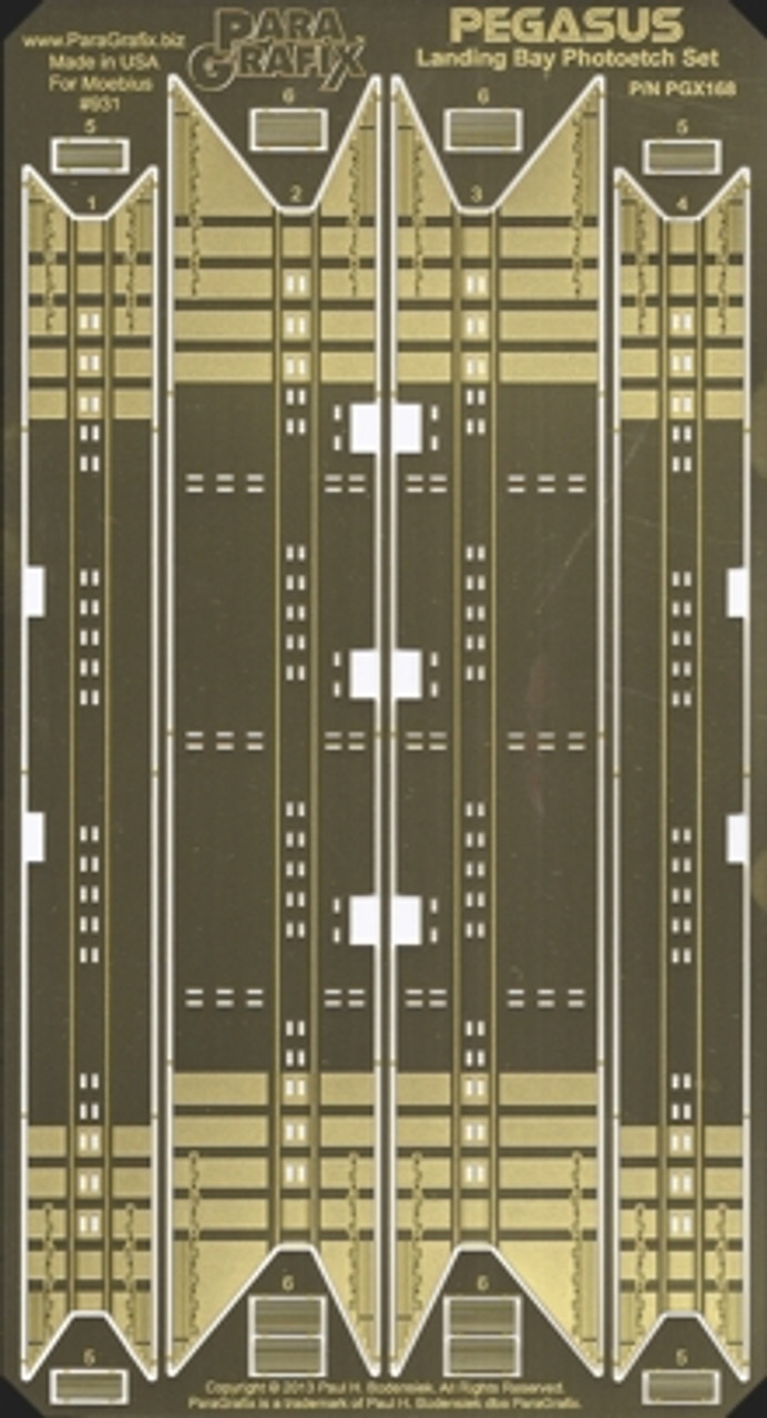 Paragrafix PGX168 - 1/4105 Battlestar Pegasus Landing Bay Photoetch Set