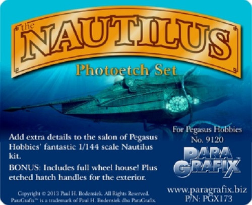 Paragrafix PGX173 - 1/144 Nautilus Photoetch Set For Pegasus 9120 Kit