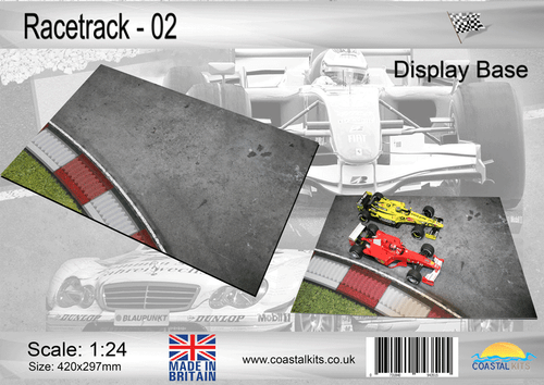 Coastal Kits CKS054-24 - 1:24 Scale Race Track 2 Display Base