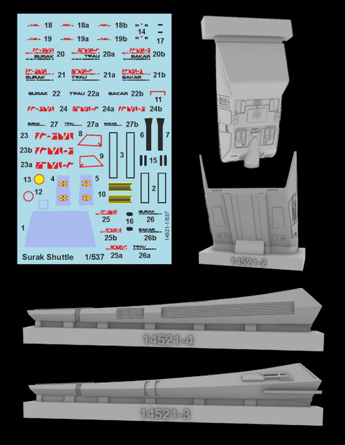 Green Strawberry 14521-1/537 - Surak Shuttle Resin set Green Strawberry 14521-1/537 - Surak Shuttle Resin set