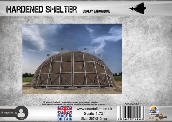 Coastal Kits CKS900BG-72 - 1:72 Hardened Aircraft Shelter Display Background