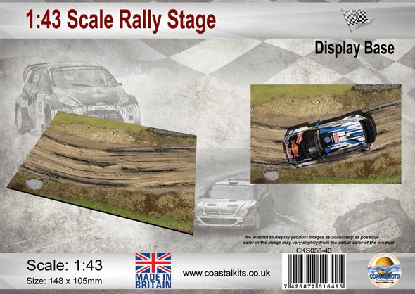 Coastal Kits CKS058-43 - 1:43 Scale Rally Stage Display Base