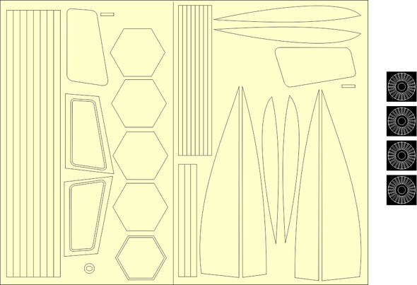 Aztek Dummy AD-16 - 1/32 Flying Sub (Moebius Models FS1) Paint Masks