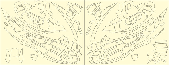 Aztek Dummy AD-25 - NU BSG Cylon Raider Paint Masks