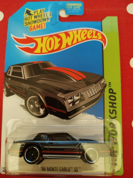 Hot Wheels '86 MONTE CARLO SS, HW WORKSHOP, 230/250, Chevy, Limited, Black, 2013