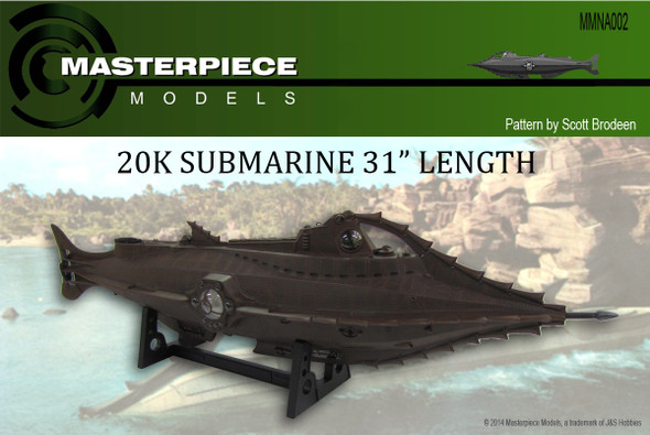 Masterpiece Models 1/77th scale 31" Disney Nautilus Model (RC Suitable)