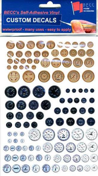 BECC DIALS - Dials & Gauges Vinyl detailing sheet