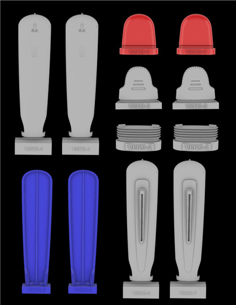 Green Strawberry 19923 - 1/1400 U.S.S. Enterprise NCC-1701-D Galaxy class - WARP nacelles Resin Set