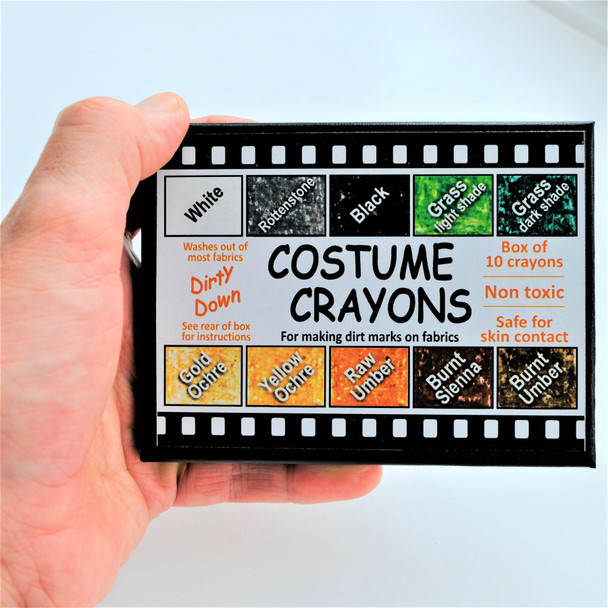 Dirty Down Costume Crayons – box of 10 crayons